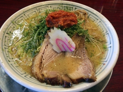 「からし味噌らーめん（９２８円）」@ちゃーしゅうや武蔵 モラージュ菖蒲店の写真