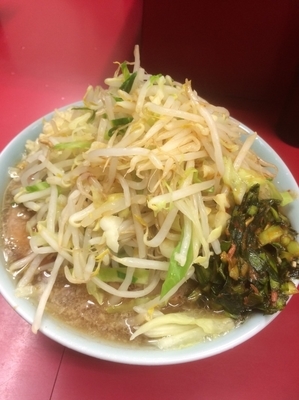 「小ラーメン　ピリ辛にらだれ」@ラーメン二郎 中山駅前店の写真