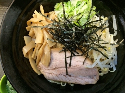 「大盛りまぜそばジュレ（ジェノベーゼ） 750円」@拉麺 ほそやの写真