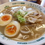 「肉そば＋半チャーハンセット（７９０円）」@日高屋 北柏駅南口店の写真