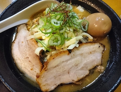 「【限定】広島産かきの赤味噌らーめん」@麺屋 扇 SENの写真