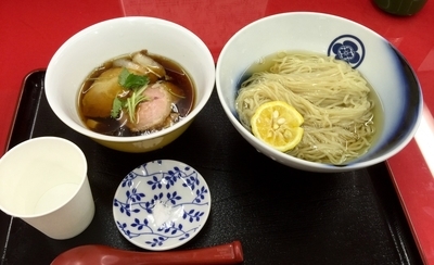 「醤油つけ麺」@飯田商店 湯河原本店の写真