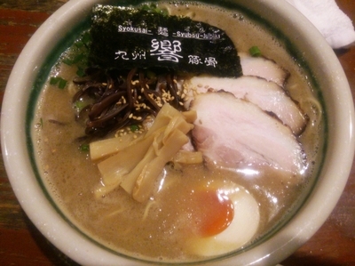 「ひびき肉増らぁめん（ハリガネ）＋替え玉（ハリガネ）」@食彩麺酒房 響の写真