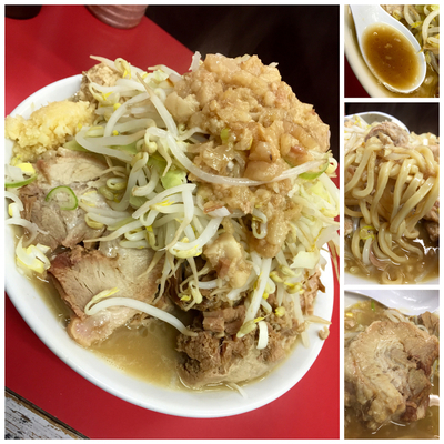 「ラーメン(全マシ)￥780＋ほぐし豚￥50」@ラーメン一心の写真