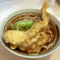 げそ天そば(390円)