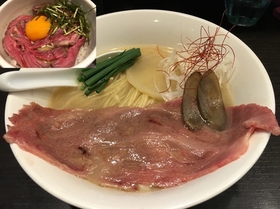 「黒毛和牛らぁめん 1000円+α」@麺処 夏海の写真