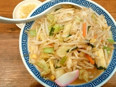 「タンメン（生姜別皿で大盛）」@トナリ 森下店の写真