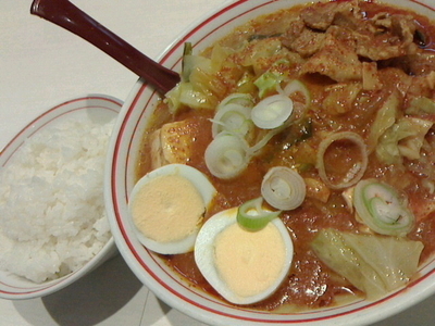 「五目蒙古タンメン、野菜大盛、ライス」@蒙古タンメン 中本 新宿店の写真