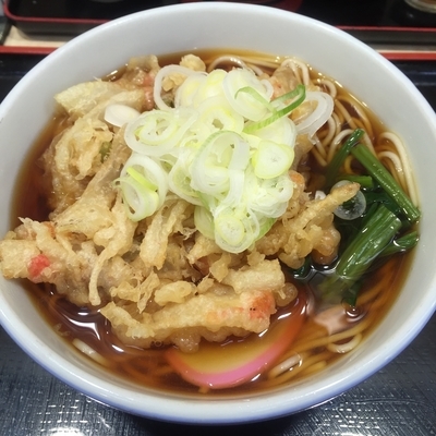 「かき揚げ（￥350）」@小諸そば 築地店の写真