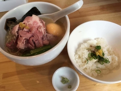 「真鯛らーめん＋真鯛雑炊丼小」@真鯛らーめん 麺魚の写真