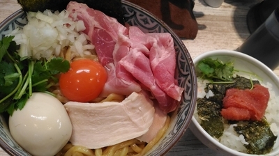 「特製まぜそば」@中華そば 四つ葉の写真