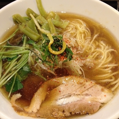 「鯵ニボそば 750円」@志奈そば 田なかの写真