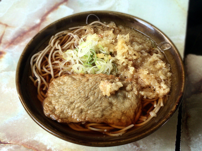 「じゃこ天そば(400円)」@一八の写真