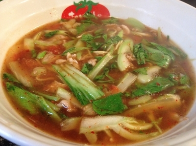 「宝天麺＋小ライス」@とまとの里 信濃路 阿波座店の写真