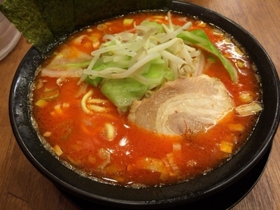 「ハバネロ辛豚骨 ￥８００」@横浜家系らーめん 極楽家の写真