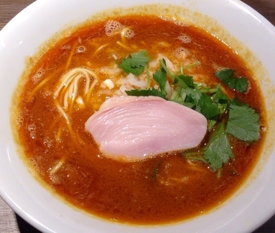 「【限定】　エビラー800円　小ライス50円」@つけ麺 一燈の写真