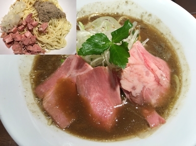 「超濃厚烏賊煮干し中華そば(￥800) & 替え玉(￥150)」@麺屋 ねむ瑠の写真