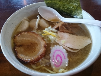 「濃厚煮干ラーメン800円＋水餃子(ラーパス)」@麺屋 芽ぶきの写真