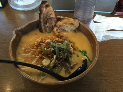 「信州味噌炙りチャーシュー麺 二枚 930円+ライス小 110円」@蔵出し味噌 麺屋 壱正 小牧本店の写真