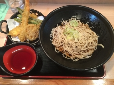 「天ぷらセット（冷かけ）￥620」@そば処 ことぶきの写真