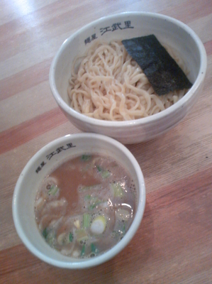 「濃厚魚介つけ麺（中盛）７８０円」@麺屋 江武里の写真