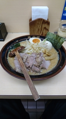 「味噌定番(小)+味玉」@ラーメン青木亭 野田店の写真