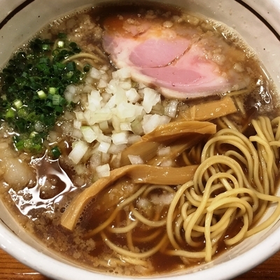 「【裏さとー；本日限定】背脂煮干しそば」@ラーメン商店 さとーの写真
