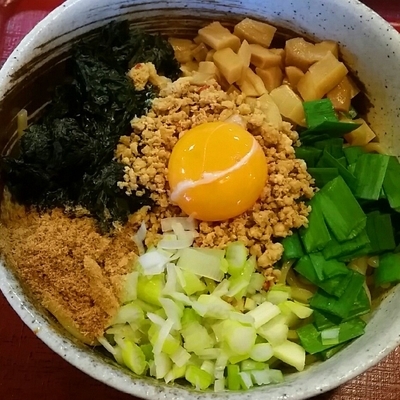 「ふじひろ台湾まぜそば（追い飯付き）８３０円」@麺家 ふじひろ 水戸店の写真