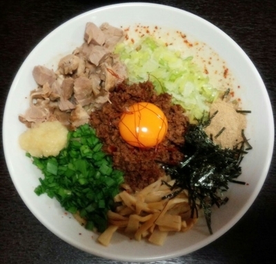 「台湾まぜそば820円」@塩結びの写真