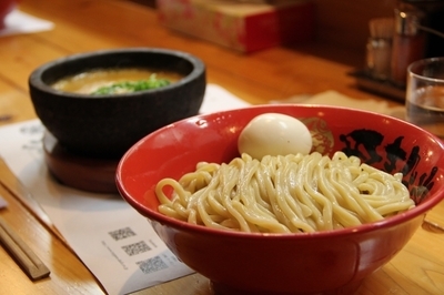 「雲丹のつけめん+味玉」@活龍 海老蟹専門 甲殻堂の写真