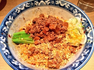 「【夜限定】 5号汁なし担々麺 780円」@ラーメン 雷鳥の写真