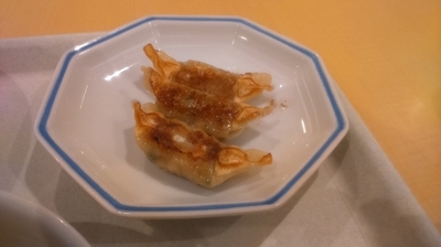 「餃子3個161円」@長崎ちゃんぽん リンガーハット イオンモール土浦店の写真