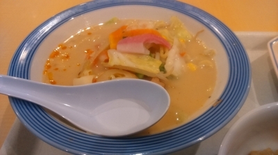 「スナックちゃんぽん453円」@長崎ちゃんぽん リンガーハット イオンモール土浦店の写真