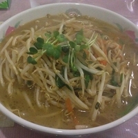 肉野菜ラーメン＋半ライス(850円＋100円)