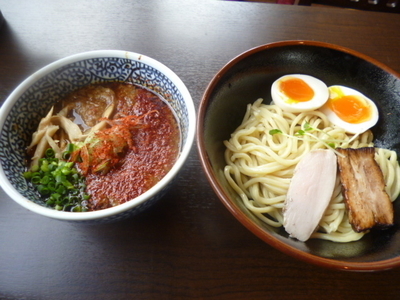 「味玉辛つけ麺」@麺屋 くまがいの写真