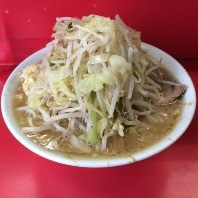 「ラーメン（ニンニク　ヤサイ）」@ラーメン二郎 三田本店の写真