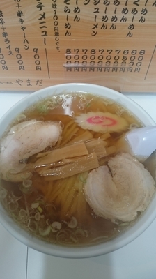 「ラーメン 600円」@手打らーめん やまだの写真