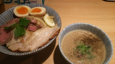 「ラム豚骨つけ麺（全部のせ）〜塩SPICE〜」@自家製麺 MENSHO TOKYOの写真
