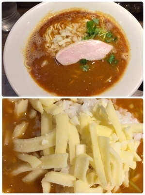「エビラー¥800+小ライス＆チーズ」@つけ麺 一燈の写真
