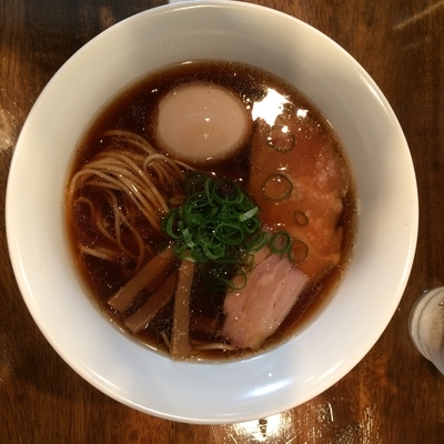 「醤油 味玉」@創作麺工房 鳴龍の写真