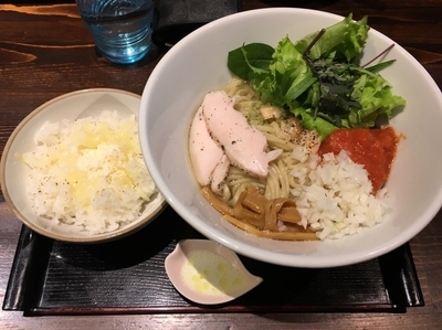 「【限定】シャケトマーゼ＋しめのめし」@麺や 蒼 AOIの写真