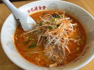 「辛味噌坦々麺」@牛乳屋食堂の写真