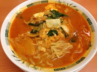 「チゲ味噌ラーメン（期間限定）」@日高屋 押上四ツ目通店の写真