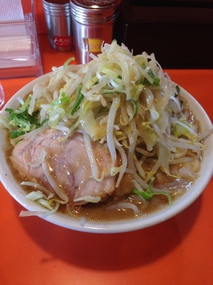 「ミニラーメン+節、野菜アブラネギ」@ちばからの写真