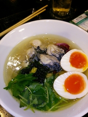 「【限定】牡蠣の塩鶏そば+色々」@麺喰屋 澤 水天宮本店の写真