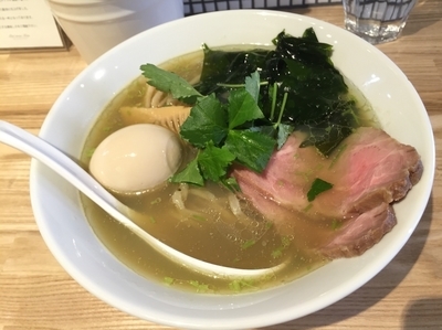 「味玉貝塩らーめん 850円」@らーめん 改の写真