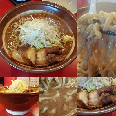 「小ラーメン＋麺増し（600g申請）＋豚増し」@麺屋 桐龍の写真