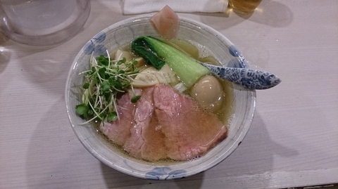 「汐そば＋味玉＋豚肩ロース」@麺処 きなりの写真