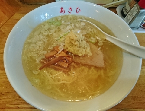 「しょうがそば（塩） 750円」@中華料理 あさひの写真