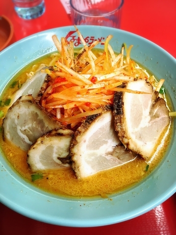 「ねぎ味噌チャーシュー麺」@くるまやラーメン 八潮店の写真